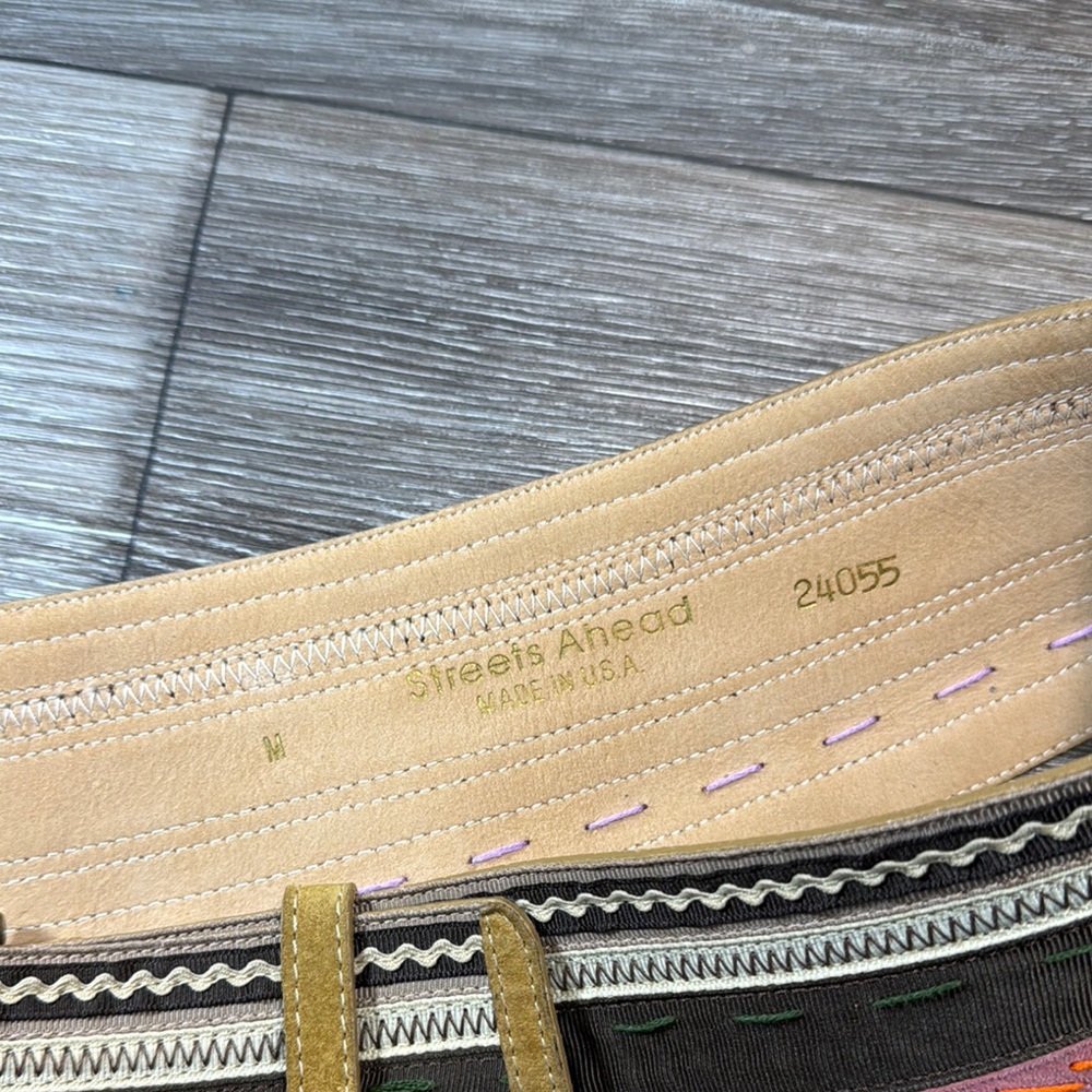 Streets Ahead woman’s colorful Belt medium size 36” - Picture 3 of 8